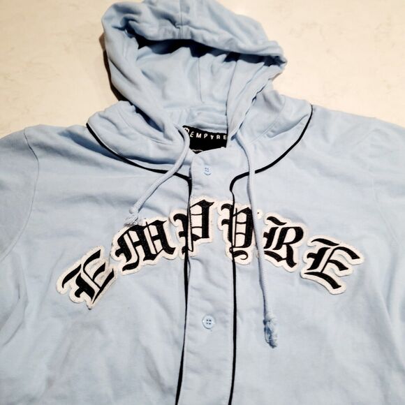 Empyre B Team 2fer Baseball Jersey Mens White Embroidered Logos EUC Large - Picture 7 of 10